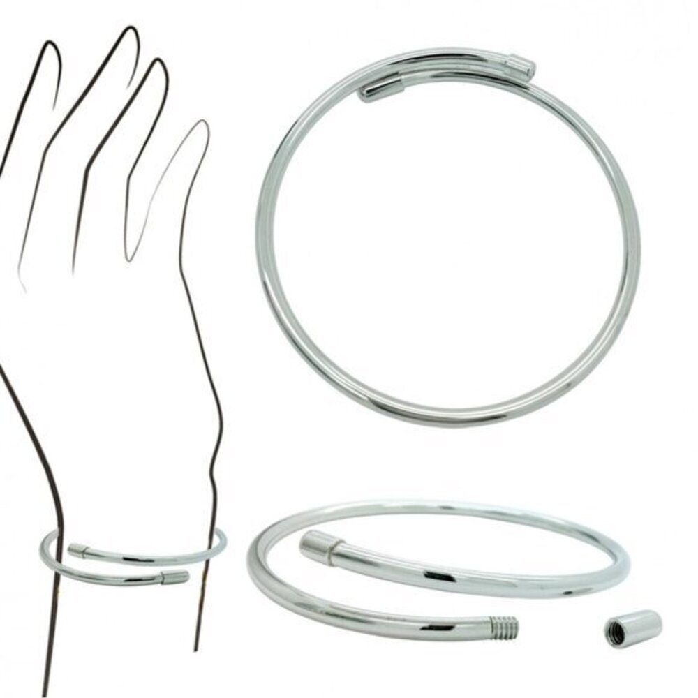 3mm Sterling Silver Flexible Smooth Bangle Bracelet